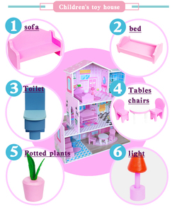 บ้านตุ๊กตาขายส่งปี 2025 บ้านตุ๊กตาหรูหราสามชั้น ของขวัญวันเกิด บ้านตุ๊กตา - Product Image 5
