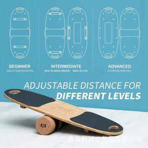 Planche d'équilibre en bois antidérapante pour entraînement de surf, yoga, pilates, équipement de fitness, entraînement de base en intérieur - Product Image 2