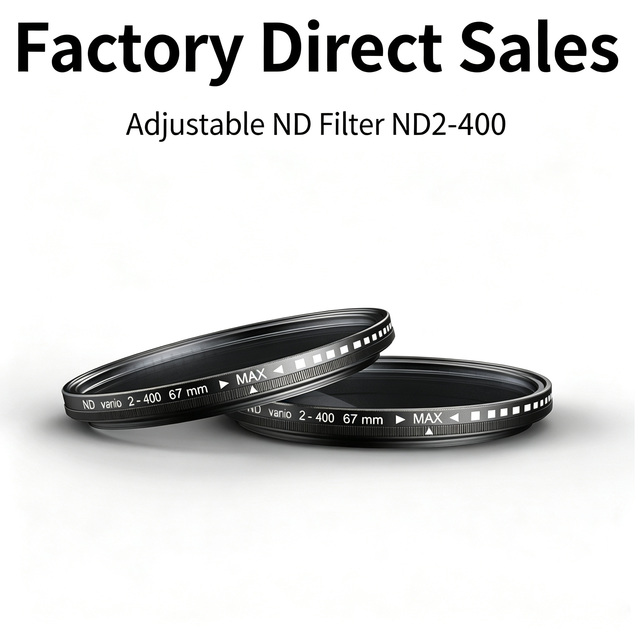 67mm Adjustable ND2-400 Variable Neutral Density Waterproof Filter for Camera & Phone Lenses