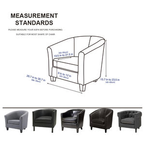 <span class=keywords><strong>Housse</strong></span> de <span class=keywords><strong>fauteuil</strong></span> <span class=keywords><strong>club</strong></span> Jacquard <span class=keywords><strong>Housse</strong></span> de chaise de baignoire <span class=keywords><strong>extensible</strong></span> marron Housses de canapé - Product Image 5