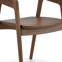 Chaise de salle à manger moderne en bois avec siège rembourré, chaise d'appoint pour hôtel, restaurant, maison