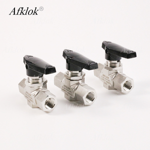 Válvula de bola de alta presión manual de 6000PSI 1/4in hembra NPT Acero inoxidable 316L para aire nitrógeno oxígeno dióxido de carbono Gas Natural - Product Image 3