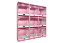 2024 vente chaude luxe en bois intérieur maisons pour animaux de compagnie chats chiens cages d'affichage commerciales Extra Large race chien maison