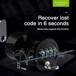 Mk718 Vòng Hình Dạng 4 Quay Số Keyless Mã Số Tủ Khóa 4 Chữ Số Có thể Đặt lại Vòng Ổ Khóa 4 Quay Số Cơ Khí Kết Hợp Khóa - Product Image 5