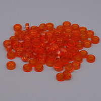 Remplissages de boules faits à la main, petits blocs ronds transparents colorés, panneaux lumineux, surfaces plates pour pixel art, accessoires d'assemblage