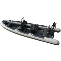 Bateaux pneumatiques à coque double en aluminium haute vitesse 700 23 pieds Orca/Hypalon/PVC pour la pêche en haute mer, bateau familial