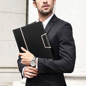 Cartella per Conferenze Toplive - Portadocumenti Esecutivo Formato Lettera/A4 con Clip e Porta Biglietti da Visita Nero Prodotto in Cina - Product Image 2