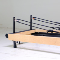 Lit de Pilates Reformer en bois d'érable de qualité supérieure, pliable, pour la pratique du yoga et l'entraînement complet du corps à domicile