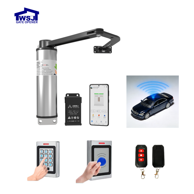 Electric Swing Gate Fence Motor Wifi Motorized Gate Side Mounted Singal Arm Swing Gate Opener