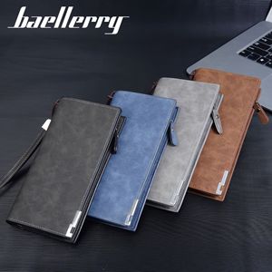 กระเป๋าสตางค์ใบยาวผู้ชายแบรนด์ Baellerry สีดำ หนังแท้ ซิปปิด ใช้งานได้หลากหลาย เหมาะสำหรับใช้ในชีวิตประจำวัน - Product Image 4