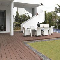 Planche de plancher extérieure en bois et plastique terrasse en composite vente en gros