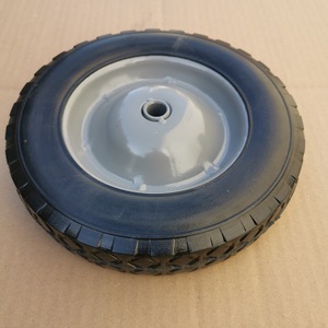 ล้อเหล็กหล่อสีเทาขนาด 8x1.75 พร้อมดอกยางแบบแข็ง สำหรับรถเข็น - Product Image 3