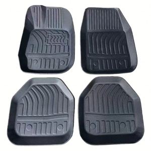 Tapis de sol universels pour voiture, forme de bassin, en plastique TPE PVC tridimensionnel, ensemble de quatre pièces, pour l'exportation - Product Image 1