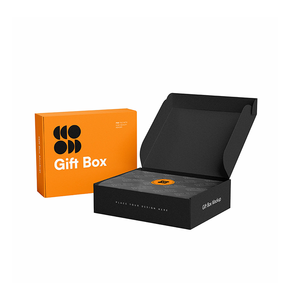 Custom Printed Logo Size Corrugated Packaging Matte Black Mailer Shipping <b>Boxes</b> for Small Business - Product Image 1