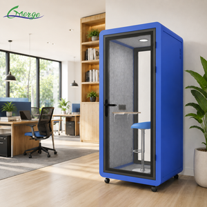 Diseño moderno montado móvil portátil reunión trabajo <span class=keywords><strong>Estudio</strong></span> Vocal silencio privado 0ffice Pod cobertizo cabina insonorizada acústica - Product Image 1
