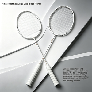 Professional Carbon Fiber Badminton Racket, Graphite Lightweight Racket with High Tension <b>String</b>, Attack Racket for Men, Women - Product Image 1