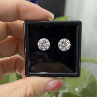 Beyaz mozanit elmas 0.3 ~ 10ct parlak kesim VVS DEF gevşek taş 4mm ~ 14mm 100% GRA sertifikası ile elmas testi geçmek