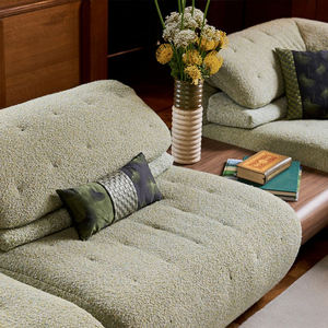 6 posti mobili moderni di lusso modulare curva italiana Villa Boucle angolo L forma divano letto per la casa di lusso - Product Image 4