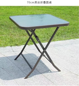 Hiện đại gấp bảng Chất lượng cao Nước Tempered Kính vuông gấp bàn ăn cho khách sạn - Product Image 6