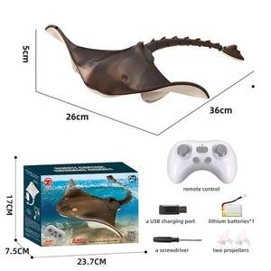 <span class=keywords><strong>Bateau</strong></span> Rc de <span class=keywords><strong>Piscine</strong></span> Étanche <span class=keywords><strong>pour</strong></span> Enfants, Simulation Électrique Créative, 2.4G, Manta Fish Ray, Jouet d'Été - Product Image 6