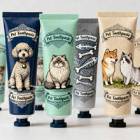 Dentifrice pour animaux de compagnie OEM pour chiens, chiots, chats et chatons, soin buccal, combat la mauvaise haleine, réduit la plaque dentaire et le tartre, rafraîchit l'haleine