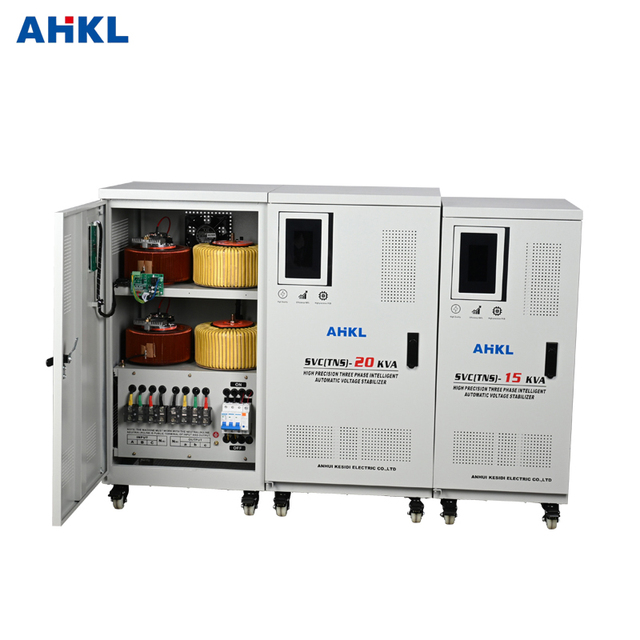 6kVA/10kVA/15kVA/20kVA 3 Phase 380V Industrial Automatic AC AVR Voltage Servo Stabilizer Regulator