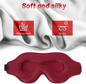 Masque de sommeil 3D profilé et bandeau doux confortable pour les yeux masque de sommeil de <span class=keywords><strong>nuit</strong></span> pour bloquer <span class=keywords><strong>la</strong></span> lumière - Product Image 5