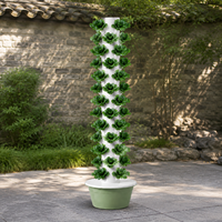 Tour hydroponique portable à 13 niveaux, système de culture verticale pour 52 plantes avec pompe et minuterie pour une utilisation flexible