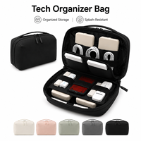 Bolsa de Accesorios Digitales con Logotipo Personalizado para Banco de Energía, Ratón, Organizador de Viaje Taslon, Resistente al Agua, Gran Capacidad, Estuche para Documentos