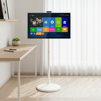 Téléviseur intelligent portable 32 pouces Full HD avec caméra intégrée, haut-parleur, Android 13, rotatif pour le travail en ligne