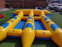 Pêcheur de mer gonflable de qualité commerciale, bateau banane pour parc aquatique, jeu de sport nautique tracté par jet ski