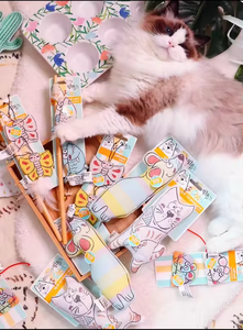 2024 Afp Pawise Nieuwe Collectie Indoor Cats Producten Interactieve Kat Teaser Toverstaf Kat Pluche Kattenkruid Bal Speelgoed Krabber Karton - Product Image 6