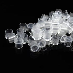 Factory Wholesale 1000pcs Transparent Disposable Tattoo Ink Cup <b>Plastic</b> Pigment <b>Container</b> for Tattoo Studio Supply - Product Image 1