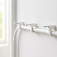 Attaches de câbles ronds blancs de qualité industrielle 6mm 8mm 10mm – Fixations en acier pour la gestion des fils électriques