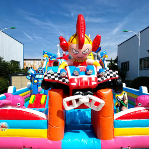 Château Gonflable Commercial Thème Robot Géant avec Double Toboggan et Mur d'Escalade pour <span class=keywords><strong>Location</strong></span> <span class=keywords><strong>de</strong></span> Aires <span class=keywords><strong>de</strong></span> Jeux pour Enfants - Vente Flash - Product Image 6
