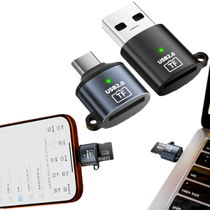 Lecteur de carte Micro SD USB 2.0 Mini USB C Type-C vers adaptateur TF OTG pour iPhone 15 16 MacBook Pro <span class=keywords><strong>Samsung</strong></span> Phone - Product Image 1