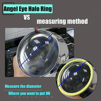 Nouvelle Offre Spéciale : 1 Anneau Halo COB LED Angel Eyes pour Phare, 60-110mm, Adaptation Universelle 9-24V, Ampoule DRL pour Voiture et Moto