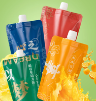 Sachets de jus imprimés à bec verseur, jetables, anti-fuite, en PET de qualité alimentaire, pour jus maison, thé Boba, café - Vente en gros