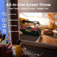 Proyector LED Portátil OEM A9R 1850ANSI Android Inteligente con IA, Enfoque Automático, 4K, HIFI Estéreo, para Cine en Casa y Videojuegos