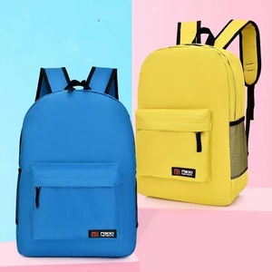 Venta al por mayor de fábrica, 10 Uds., mochila barata con logotipo personalizado, mochila escolar impermeable de poliéster, mochila informal para niñas, mochila para niños
