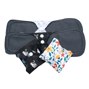 Serviettes hygiéniques écologiques pour femmes Serviettes menstruelles réutilisables lavables Serviettes menstruelles réutilisables avec <span class=keywords><strong>charbon</strong></span> <span class=keywords><strong>de</strong></span> <span class=keywords><strong>bambou</strong></span> - Product Image 6