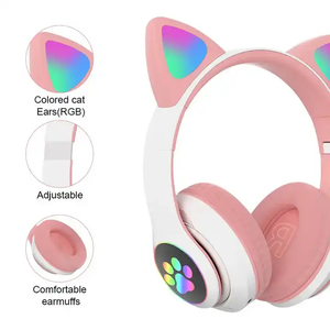 <span class=keywords><strong>Auriculares</strong></span> Deportivos Estéreo Inalámbricos con Orejas <span class=keywords><strong>de</strong></span> Gato para Niños, <span class=keywords><strong>Auriculares</strong></span> Deportivos con Orejas <span class=keywords><strong>de</strong></span> Gato, Color Rosa, Bonitos - Product Image 5