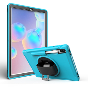 Per Samsung <span class=keywords><strong>galaxy</strong></span> Tab <span class=keywords><strong>S6</strong></span> T860 TPU cavalletto caso con le mani cinghia sul retro della copertina - Product Image 1