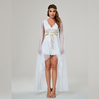 Luxe nouveau Style Cosplay Sexy blanc avidité déesse robe femmes jeu de rôle Costume de fête pour les filles
