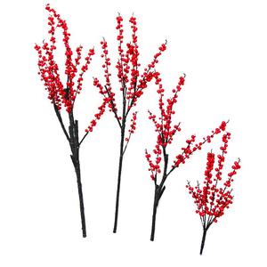 ต้นไม้ประดิษฐ์ติดเพดานสี<span class=keywords><strong>แดง</strong></span> ตกแต่งคริสต์มาส ผลไม้บานสะพรั่ง ดูเป็นธรรมชาติ ต้นไม้และพืชประดิษฐ์ในกระถาง - Product Image 6
