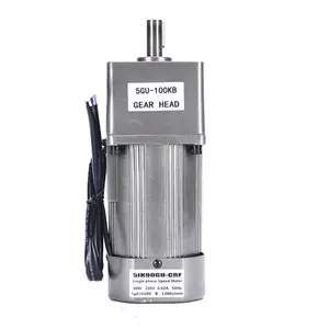 Bánh răng giảm động cơ tích hợp biến tốc độ AC thu nhỏ 220V/180W duy nhất giai đoạn động cơ biến tốc độ không đổi động cơ