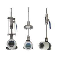 Medidor de Flujo de Gas Térmico Portátil de Acero Inoxidable WSFMGATHISST, Tipo de Inserción
