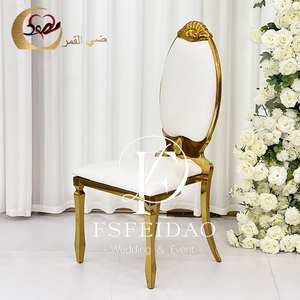 Chaises de mariage royales dorées à dossier haut de style Offre Spéciale de la Turquie - Product Image 3