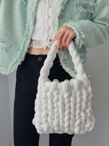 Bolsa de ganchillo de color puro, color sólido - Product Image 3