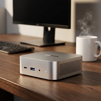SOAYAN MQi15-Ultra Mini PC Ultra 9 285H 16 Go LPDDR5 PCIe3 NVMe SSD 2.5G LAN WiFi6 BT5.2 4K Double OS Win11 Pro Ordinateur de Bureau Compact